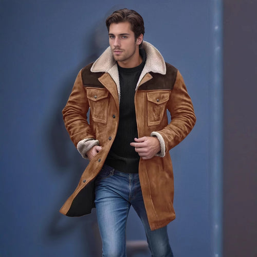 Herren Warm gefütterte Modische Jacke EB
