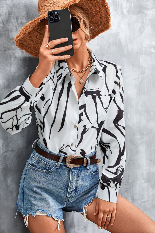 Damen Hemd im extravaganten Paisley-Design EB
