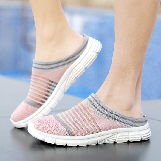 Damen Freizeit-Sneaker mit flexiblem Strick-Obermaterial und rutschfester Sohle EB