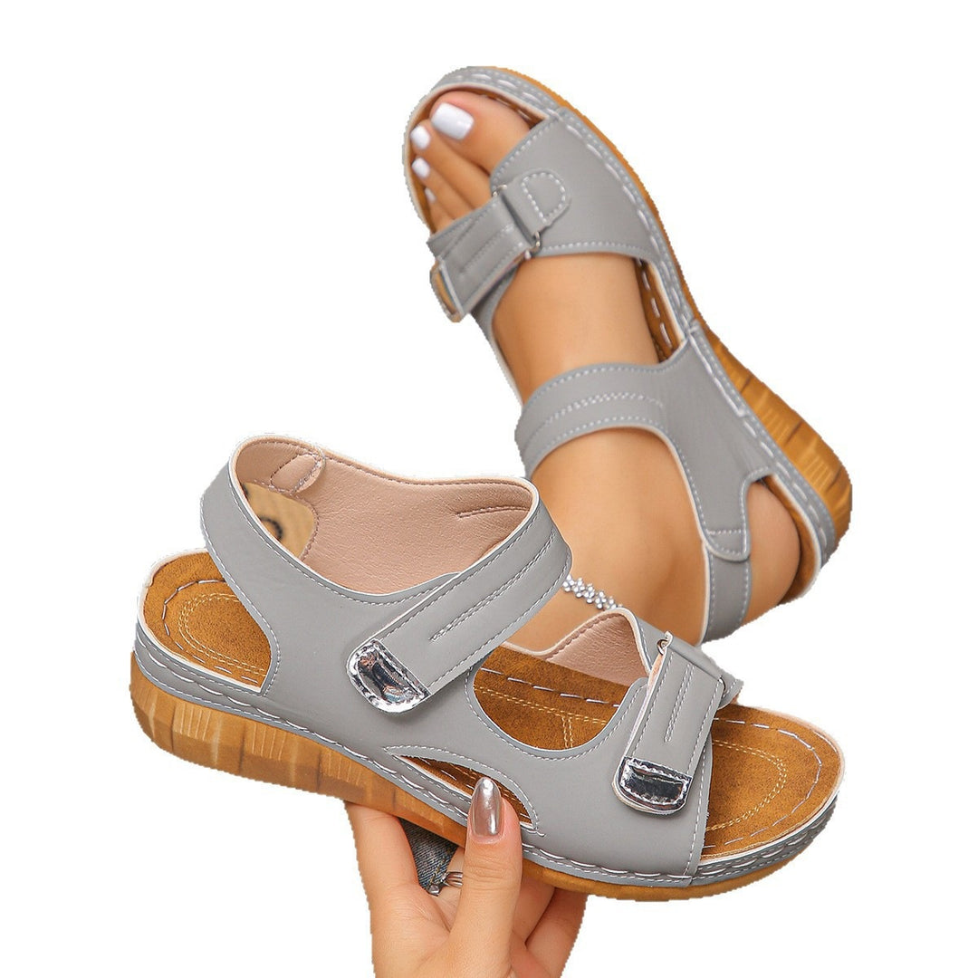 Damen Komfortable Schnürsandalen mit ergonomischer Sohle EB