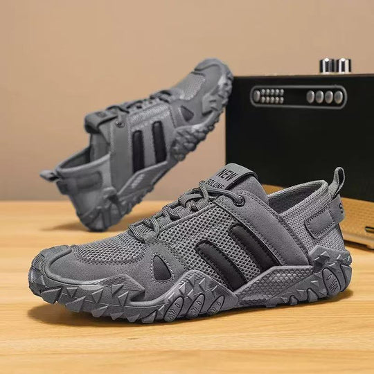 Damen Sportliche Mesh-Sneaker mit stoßdämpfender Sohle und rutschfester Außensohle EB