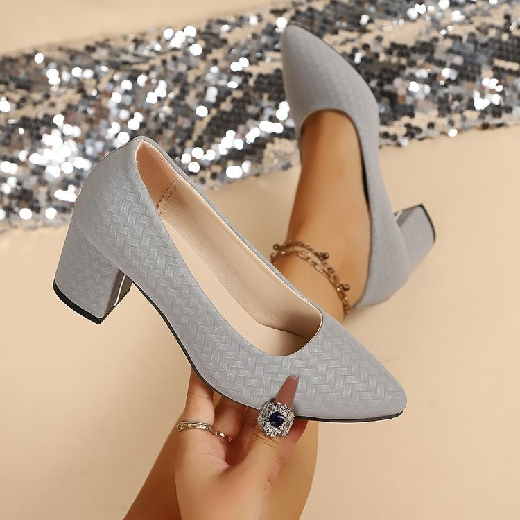 Damen Stilvolle Blockabsatz-Pumps EB