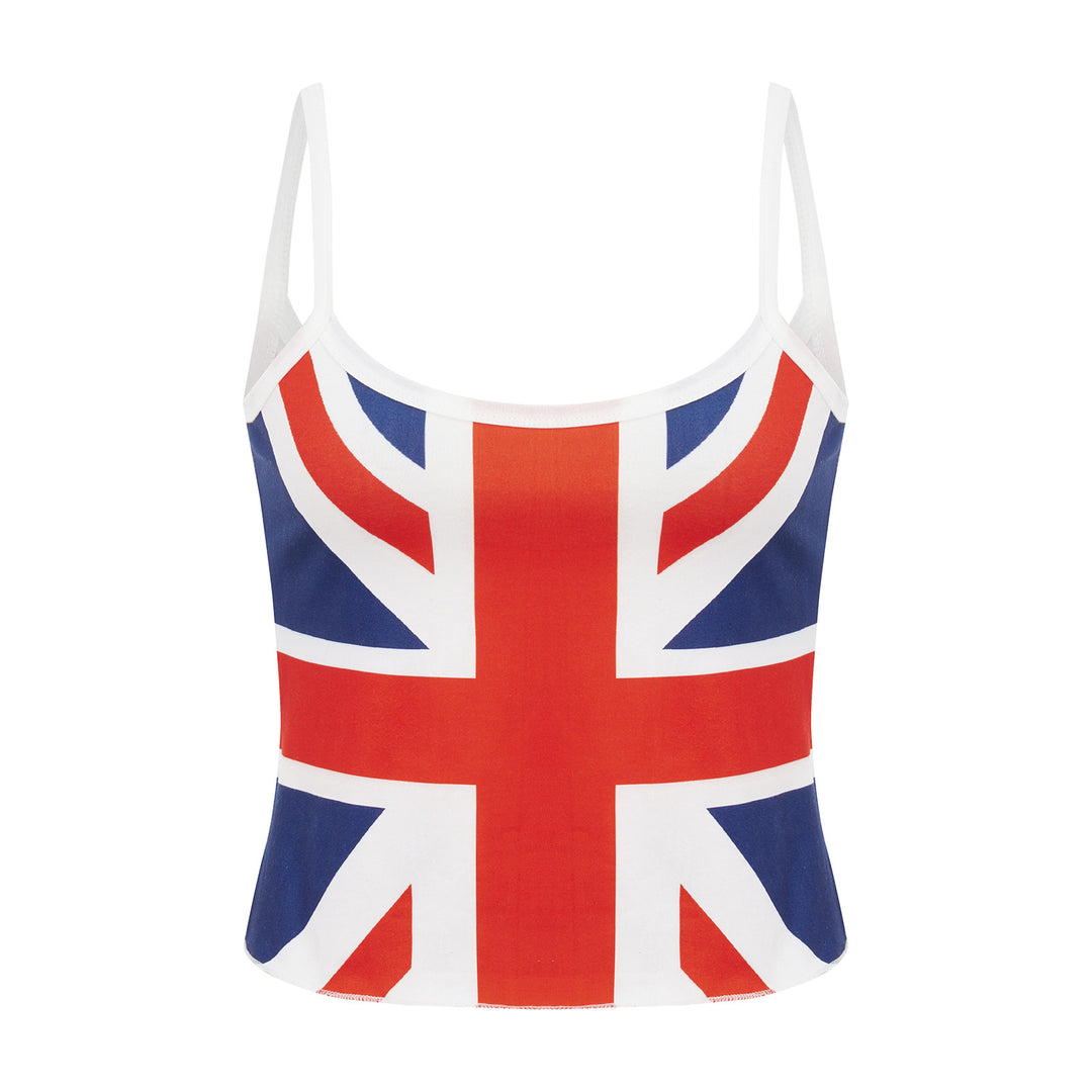 Damen Crop-Top mit Britischem Motiv EB