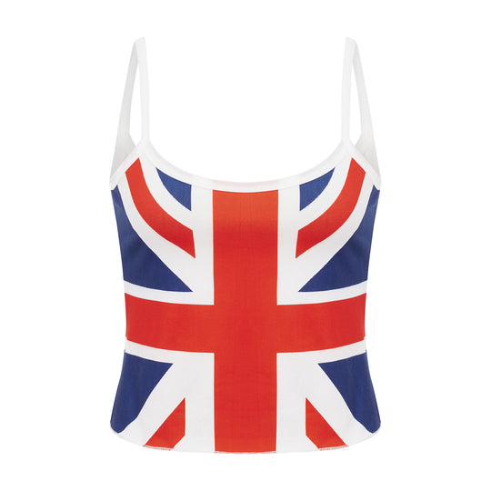 Damen Crop-Top mit Britischem Motiv EB