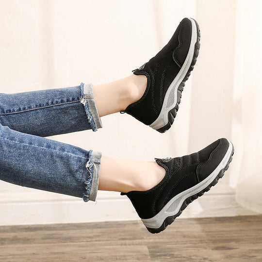 Damen Bequeme Slip-On Laufschuhe EB
