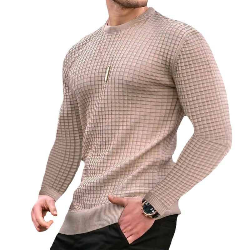 Herren Strickpullover mit strukturiertem Muster EB