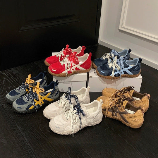 Damen Sportliche Freizeitschuhe mit atmungsaktiver Mesh-Oberfläche und rutschfester Laufsohle EB