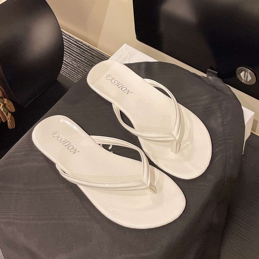 Damen modische Zehentrenner mit eleganten Riemen und rutschfester Sohle EB