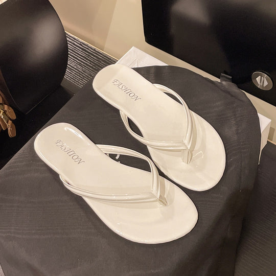 Damen modische Zehentrenner mit eleganten Riemen und rutschfester Sohle EB