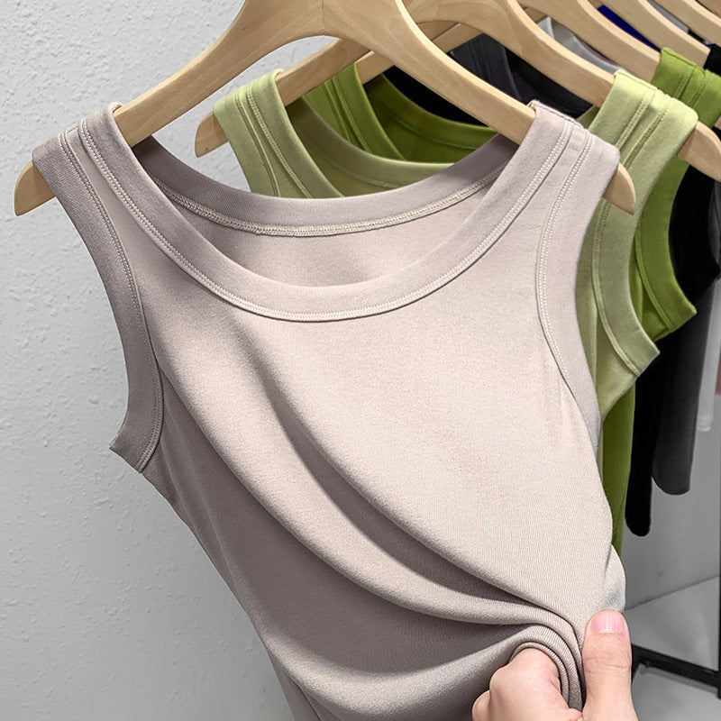 Damen ärmelloses Basic-Top aus hochwertigem Material EB