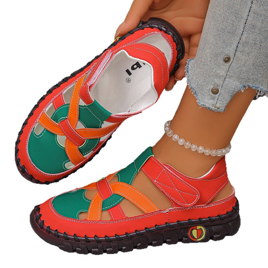 Damen Komfortable Sandalen mit schnittfestem Riemendesign EB