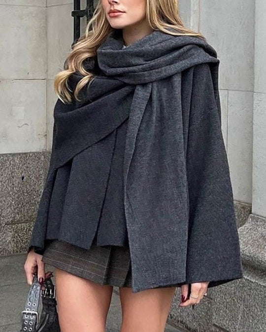 EB | Schal Kurzer Strickmantel