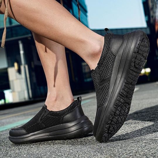 Damen Atmungsaktive Slip-On Sneakers mit weicher Sohle EB