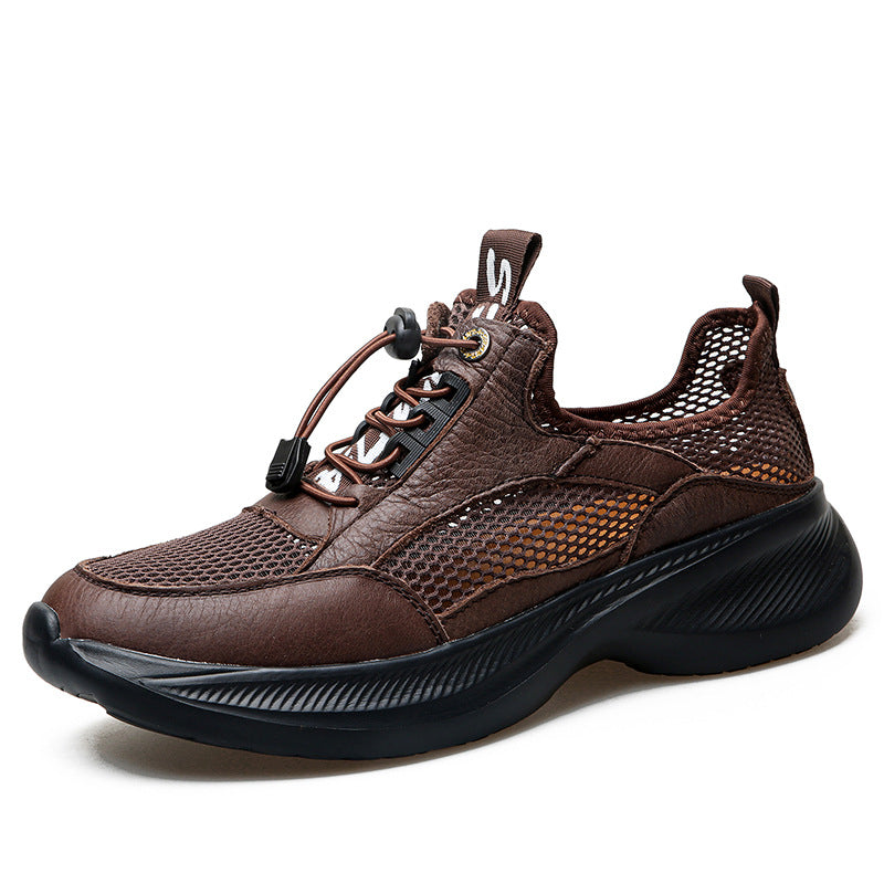 Herren Atmungsaktive Freizeitsneaker mit elastischem Schnellverschluss EB