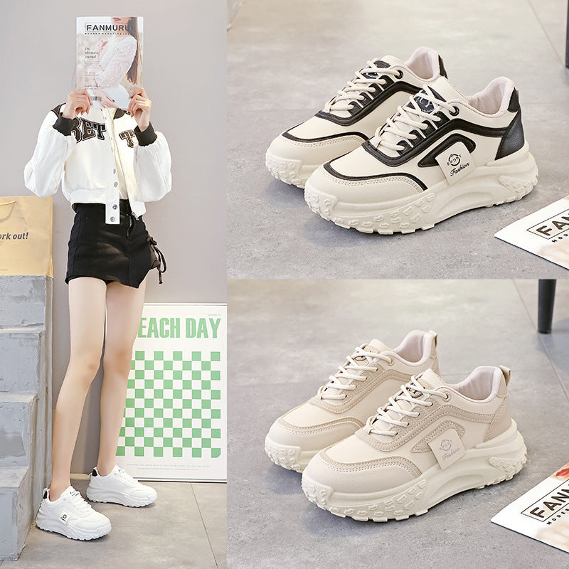 Damen Sportliche Chunky Sneakers mit dämpfendem Profil und rutschfester Sohle EB