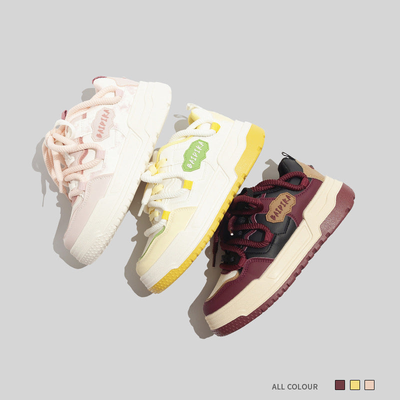 Damen Hochwertige Sneakers im Retro-Look mit bequemem Schnürsystem EB