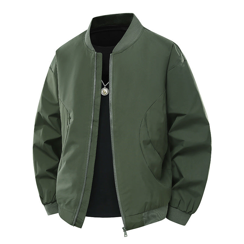 Herren stylische Bomberjacke mit unkompliziertem Schnitt und elastischen Bündchen EB