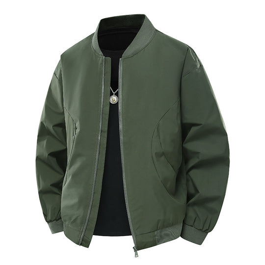 Herren stylische Bomberjacke mit unkompliziertem Schnitt und elastischen Bündchen EB