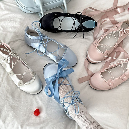 Damen Ballettschuhe mit eleganten Schnürdetails EB
