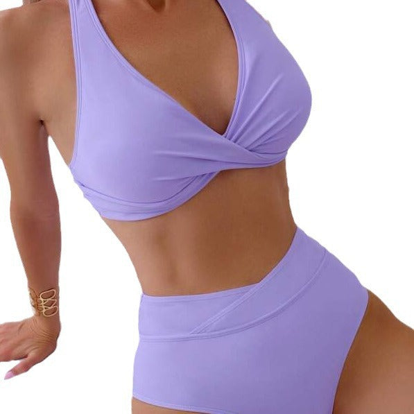 Damen Sportlicher Zweiteiler Bikini EB