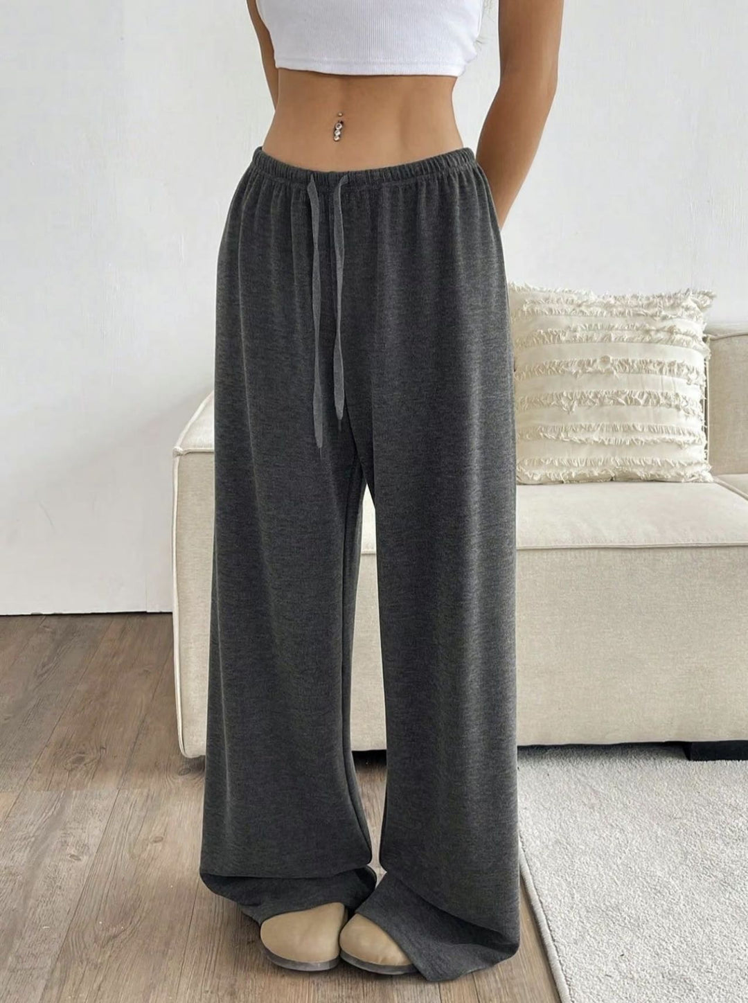 Damen Weite Sweatpants mit elastischem Bund EB