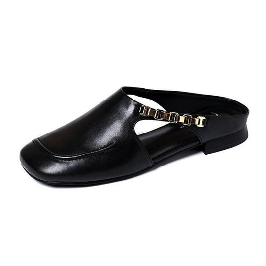 Damen Elegante Clogs mit modischem Riemchen-Design EB
