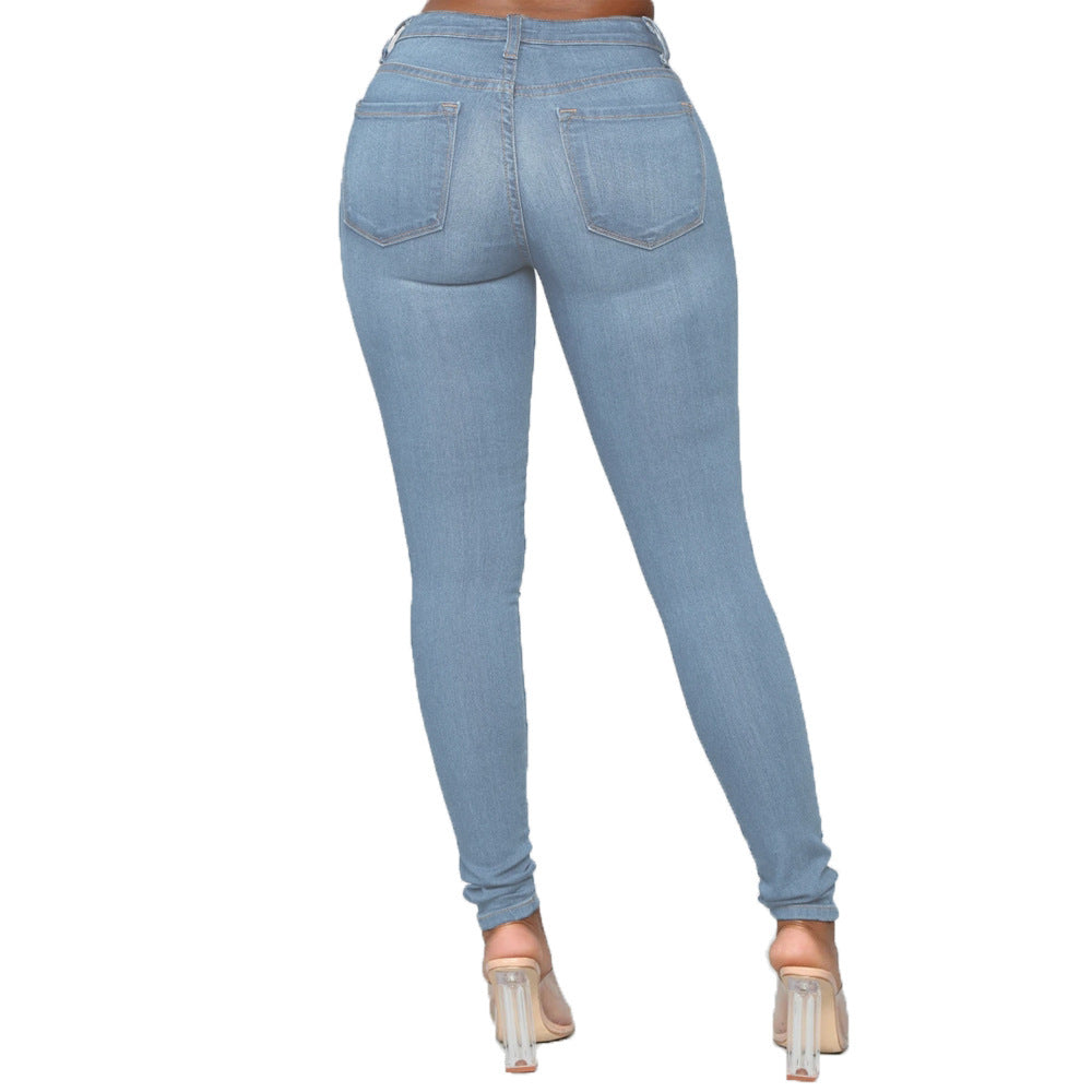 Damen High-Waist Skinny Jeans mit perfektem Sitz EB