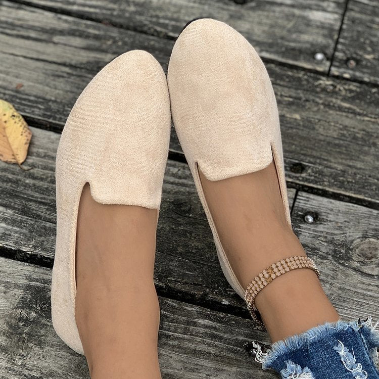 Damen Mokassins aus hochwertigem Wildleder mit elegantem Schnitt EB
