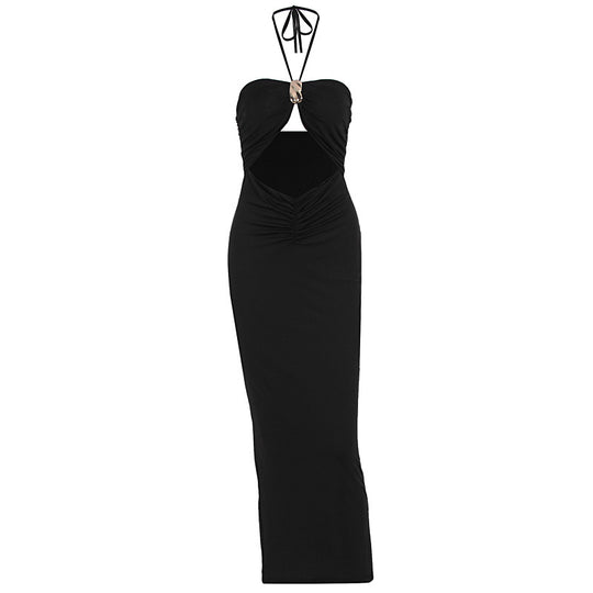 Damen figurbetontes Abendkleid mit schulterfreiem Design und eleganter Drapierung EB