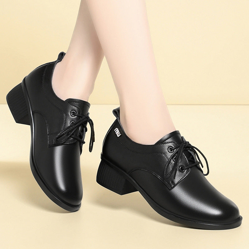 Damen Elegante Schnür-pumps mit komfortablem Blockabsatz und modischem Design EB