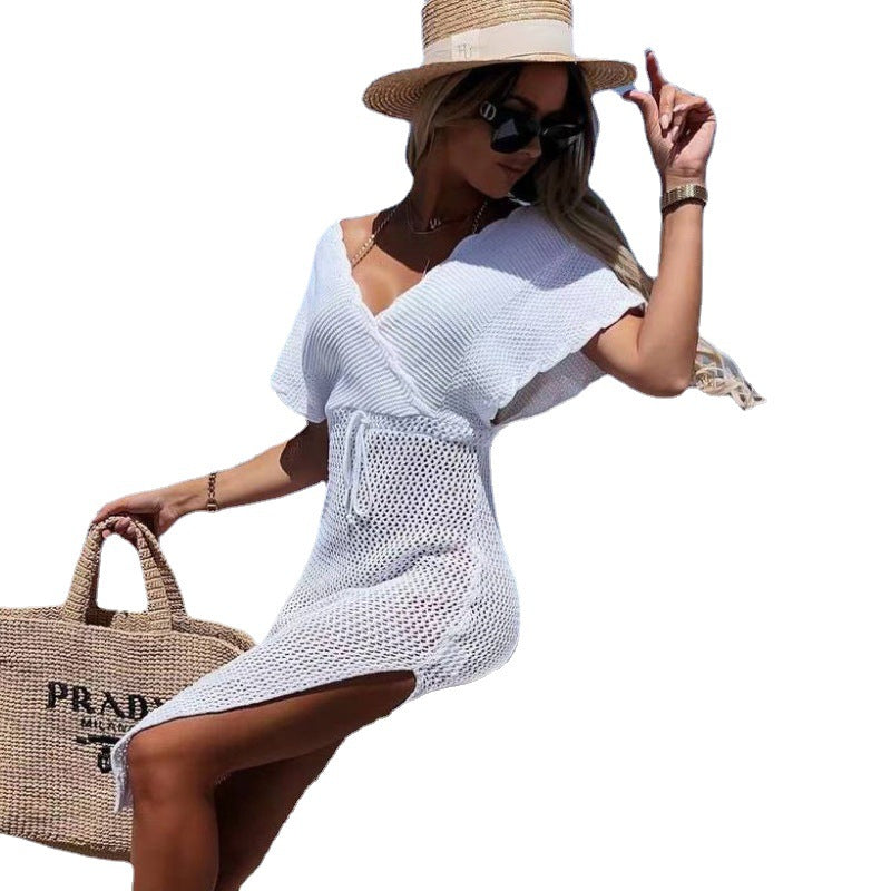 Damen strandfreundliches Netzkleid EB