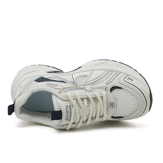 Damen Sportliche Sneakers mit atmungsaktiver Mesh-Oberfläche und stoßdämpfender Laufsohle EB
