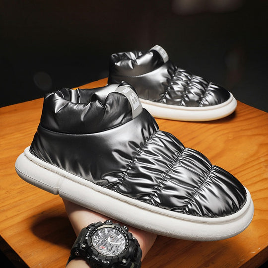 Damen Puff-Sneaker mit hohem Kragen und rutschfester Sohle EB
