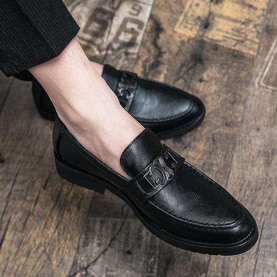 Damen Elegante Mokassins aus hochwertigem Leder mit modischem Schnallenverschluss EB 1771406150