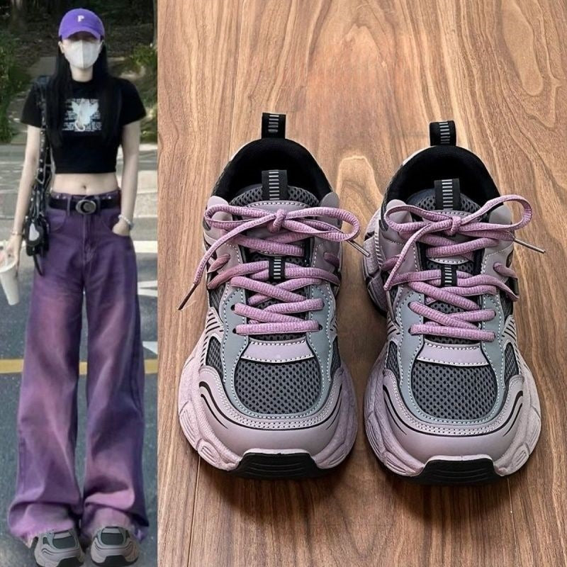 Damen Sportliche Lauf-Sneaker mit atmungsaktivem Mesh-Obermaterial und dämpfender Sohle EB