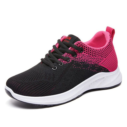 Damen Sportliche Laufschuhe mit atmungsaktivem Strickdesign EB