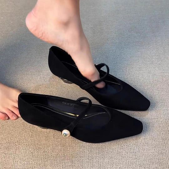 Damen elegante Ballerinas mit einem stilvollen Riemen von EB