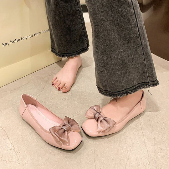 Damen Ballerinas mit eleganter Schleifenapplikation und modischem Design EB