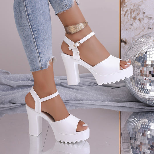 Damen Plateau Sandalen EB