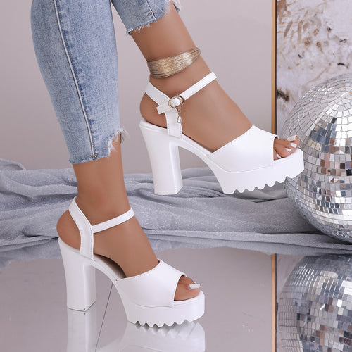 Damen Plateau Sandalen EB