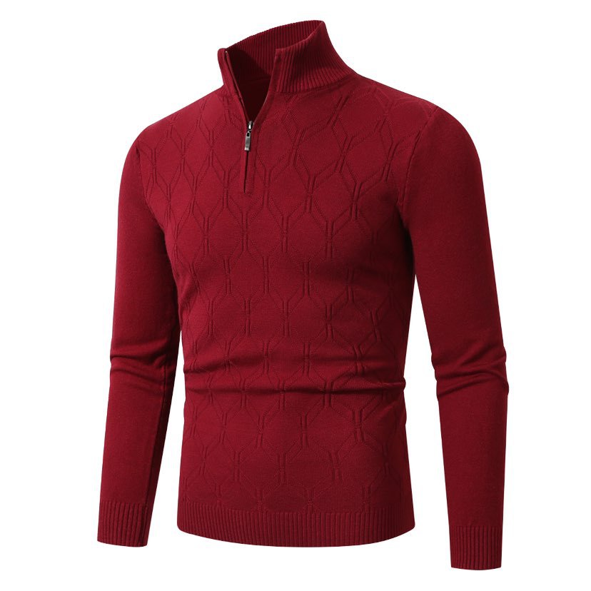 Herren Strickpullover mit modernem Strukturmuster EB
