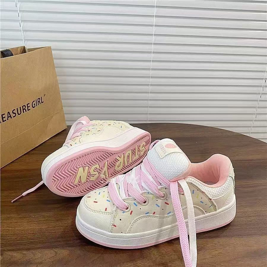 Damen Sportliche Sneaker mit fröhlichem Design und weicher Sohle EB