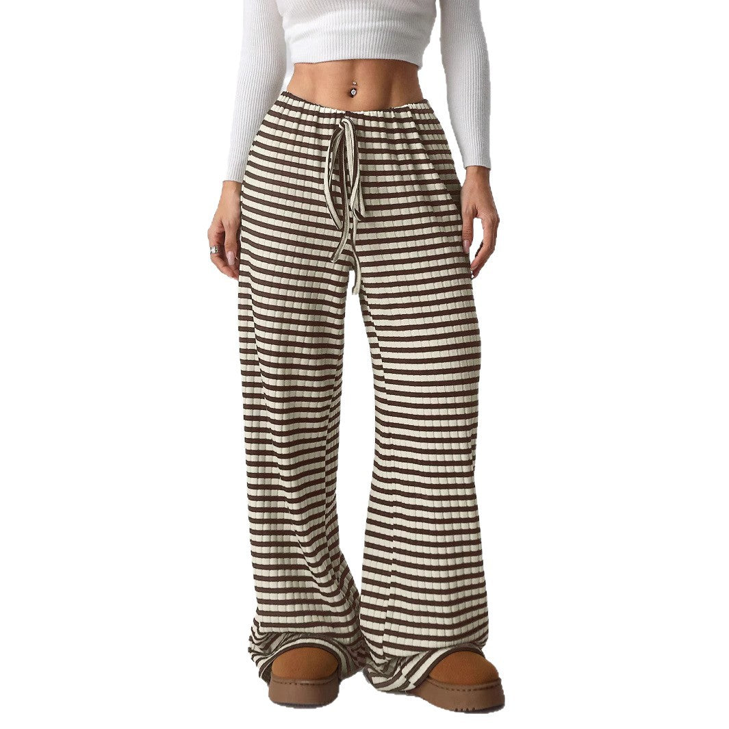 Damen luftige Komfort-Hose mit elastischem Bund und Taschen EB