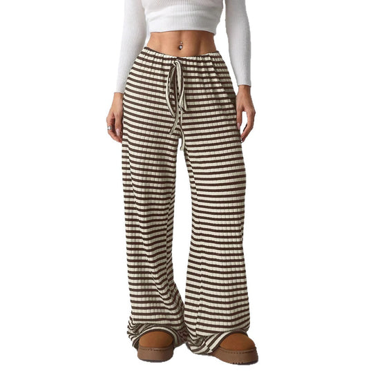 Damen luftige Komfort-Hose mit elastischem Bund und Taschen EB