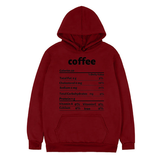 Damen Kapuzenpullover mit kreativem Nährwertdesign EB