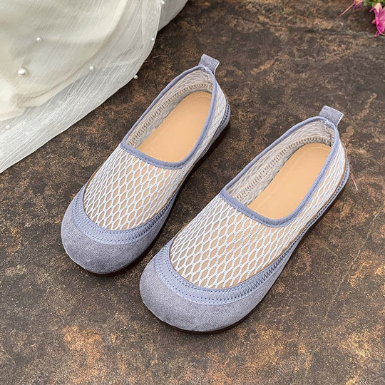 Damen Ballerinas aus atmungsaktivem Netzmaterial EB