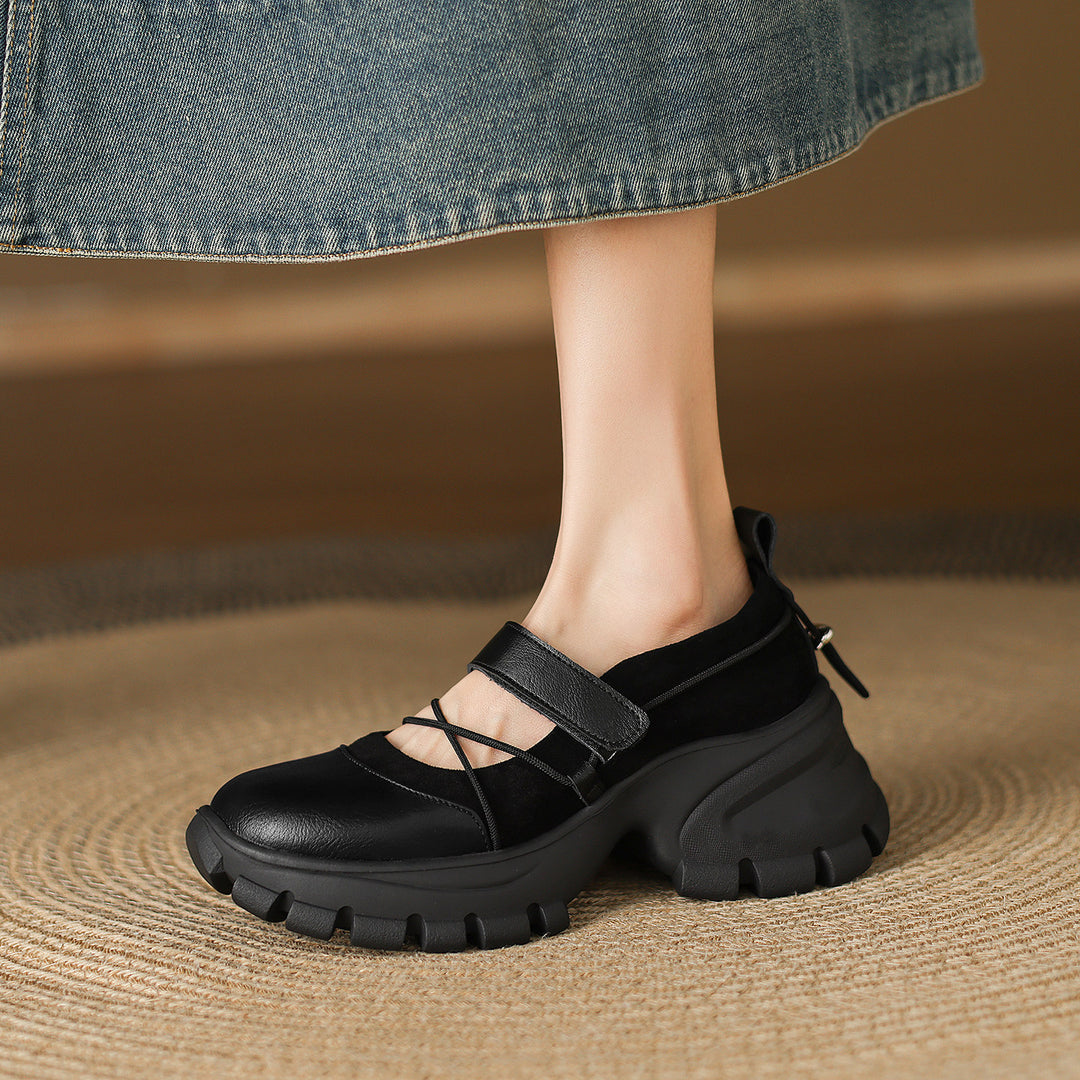 Damen modische Slingback-Schuhe mit elastischen Riemen und bequemer Sohle EB