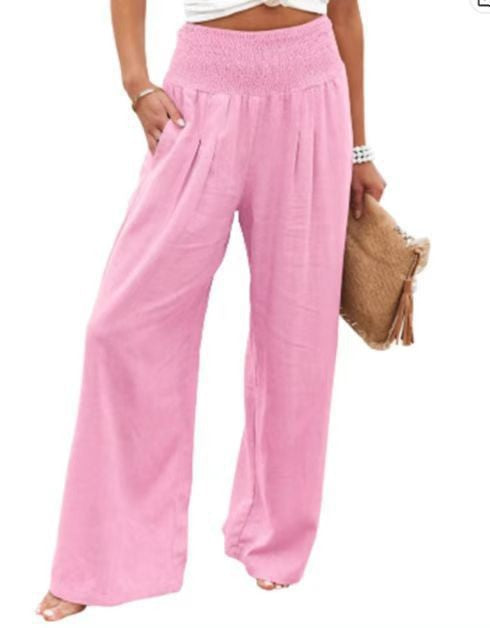 Damen Weite Leinenhose EB