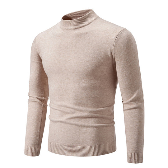 Herren modischer Rollkragenpullover aus feiner Strickqualität EB