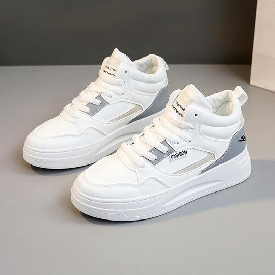 Damen modische High-Top Sneaker mit atmungsaktivem Mesh und dämpfender Sohle EB
